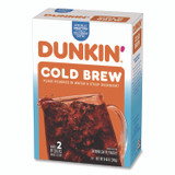 KEURIG DR PEPPER Dunkin'® SMU00988 Cold Brew Coffee Packets, 2.12 oz Packets, 4/Box