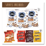 SNACK BOX PROS 70000193 Peanut Butter and Chocolate Dessert Box, Peanut Butter Chocolate, 24 Assorted Snacks/Box