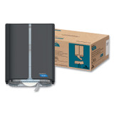 CASCADES TISSUE GROUP PRO C382 Tandem Single Roll Jumbo Bathroom Tissue Dispenser, 10.75 x 5.56 x 13.72, Gray