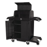 RUBBERMAID COMMERCIAL PROD. 2202528 Locking Security Hood for Housekeeping Carts, Plastic, Black