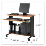 SAFCO PRODUCTS 1921CY Muv Standing Desk, 35.5" x 22" x 30.5", Cherry