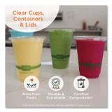 WORLD CENTRIC CPCS2SF PLA Clear Cold Cups, Flat Style, 2 oz, Plastic, Clear, 2,000/Carton