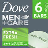 Unilever N.V Dove 01208 Dove Men+Care Extra Fresh Body&Face Bars