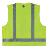 TENACIOUS HOLDINGS, INC. ergodyne® 24503 GloWear 8249Z-S Single Size Class 2 Economy Surveyors Zipper Vest, Polyester, Medium, Lime