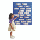 LEARNING RESOURCES LER2206 Pocket Chart, 10 Pockets, 33.5 x 42, Blue