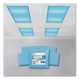 EDUCATIONAL INSIGHTS, INC 1230 Fluorescent Light Filter Covers, Rectangular, 2 ft x 4 ft, Tranquil Blue, 4 Covers