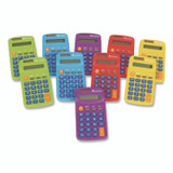LEARNING RESOURCES LER0014 Rainbow Calculators, 8-Digit, LCD, 10 Calculators