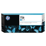 HP INC F9K17ACT HP 728, (F9K17A) Cyan Original Ink Cartridge, 5/Carton