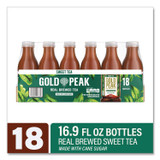 COCA-COLA Gold Peak 22002678 Sweet Black Tea Bottles, 16.9 oz Bottle, 18/Carton