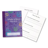 LEARNING RESOURCES LER3469 Make-a-Story Journal, Manuscript Format, Blue Cover, (32) 9 x 7 Sheets, 10 Journals