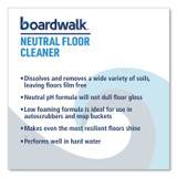 BOARDWALK 4855 Neutral Floor Cleaner, Lemon Scent, 1 gal Bottle, 4/Carton