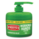 GORILLA GLUE COMPANY O'Keeffe's® 116639 Working Hands Hand Cream, 10 oz Pump Bottle, Unscented, 2/Carton