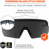 Tenacious Holdings, Inc Ergodyne 55063 Ergodyne AEGIR Polarized Anti-Fog Safety Glasses