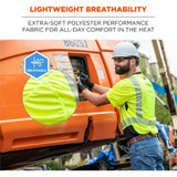 Tenacious Holdings, Inc Ergodyne 23505 Ergodyne 8283BK Lightweight Hi-Vis T-Shirt