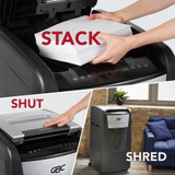 ACCO Brands Corporation GBC WSM1757510 GBC AutoFeed+ Office Shredder, 600X, Super Cross-Cut, 600 Sheets