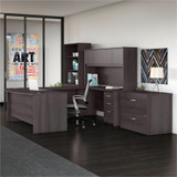 Bush Industries, Inc Bush Business Furniture STC001SGSU Bush Business Furniture Studio C Desk/Hutch/Bookcase/File Cabinet