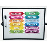Ashley Productions, Inc Ashley 19024 Ashley Magnetic Chalkboard Calendar Months