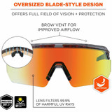 Tenacious Holdings, Inc Ergodyne 55060 Ergodyne Aegir Polarized Anti-Fog Safety Glasses