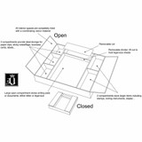 Dacasso Limited, Inc Dacasso A3490 Dacasso Leather Conference Room Organizer