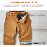 Tenacious Holdings, Inc Ergodyne 40835 Ergodyne 6481 Lightweight Base-Layer Pants
