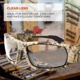 Tenacious Holdings, Inc Skullerz 50300 Skullerz Odin Clear Lens Safety Glasses