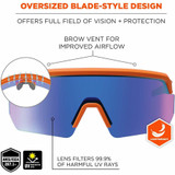 Tenacious Holdings, Inc Ergodyne 55062 Ergodyne AEGIR Polarized Anti-Fog Safety Glasses