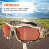 Tenacious Holdings, Inc Skullerz 50320 Skullerz Odin Copper Lens Safety Glasses