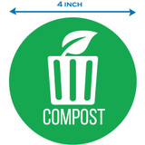 HLS Commercial HLSKERCCOMP3 HLS Commercial Refuse Bin Icon Sticker