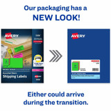 Avery Avery&reg; 5956 Avery&reg; 2"x 4" Neon Shipping Labels with Sure Feed, 500 Labels (5956)