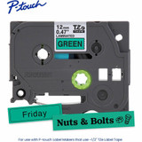 Brother Industries, Ltd Brother TZE731G Brother P-touch TZe Laminated Label Tape