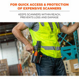 Tenacious Holdings, Inc Ergodyne 19180 Ergodyne Carrying Case Rugged (Holster) Bar Code Scanner - Gray