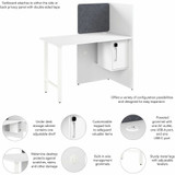 Bush Industries, Inc Bush Business Furniture HUCB260WH Bush Business Furniture Hustle Collection