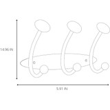 Alba, Inc Alba PM3M Alba Wood Rounded Wall Hook