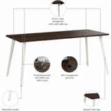 Bush Industries, Inc Bush Business Furniture VSD172BW Bush Business Furniture Vista Office Furniture Collection