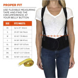 Tenacious Holdings, Inc Ergodyne 11108 Ergodyne ProFlex 1600 Standard Back Support Brace
