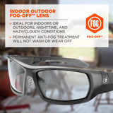 Tenacious Holdings, Inc Skullerz 50483 Skullerz Odin In/Outdoor Safety Glasses