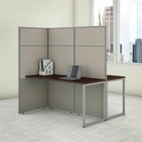 Bush Industries, Inc Bush Business Furniture EODH460MR-03K Bush Business Furniture Easy Office 60W 2 Person Cubicle Desk Workstation with 66H Panels