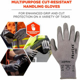 Tenacious Holdings, Inc Ergodyne 10396 Ergodyne 7024 PU-Coated Cut-Resistant Gloves