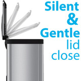 HLS Commercial HLS13SS HLS Commercial AirStep Stainless Steel Step Trash Can