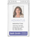 Advantus Corp Advantus 76076 Advantus Frosted Vertical Rigid ID Holder Advantus Corp Advantus 76076 Advantus Frosted Vertical Rigid ID Holder