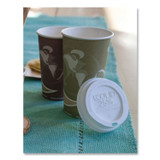 ECO-PRODUCTS,INC. EP-HL16-WR EcoLid 25% Recycled Content Hot Cup Lid, Fits 10 oz to 20 oz Hot Cups, Plastic, White, 100/Pack, 10 Packs/Carton