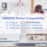 Brother Industries, Ltd Brother DR221CL Brother Genuine DR221CL Color Laser Drum Unit