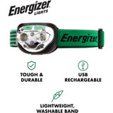Energizer Holdings, Inc Energizer ENHDFRLP Energizer Vision Ultra HD Rechargeable Headlamp (Includes USB Charging Cable)