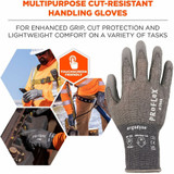 Tenacious Holdings, Inc Ergodyne 10485 Ergodyne 7044 PU-Coated Cut-Resistant Gloves