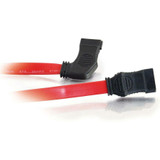 C2G 10187 C2G 36in 7-pin 180&deg; to 90&deg; 1-Device Side Serial ATA Cable