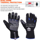 Tenacious Holdings, Inc Ergodyne 17356 Ergodyne ProFlex 817 Reinforced Thermal Winter Work Gloves