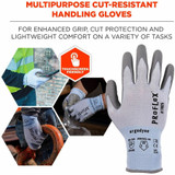 Tenacious Holdings, Inc Ergodyne 10423 Ergodyne 7025 PU-Coated Cut-Resistant Gloves
