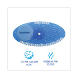 BOARDWALK CURVECBL Curve Air Freshener, Cotton Blossom, Solid, Blue, 10/Box