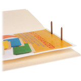Business Source 17211 Business Source Straight Tab Cut Letter Recycled Fastener Folder