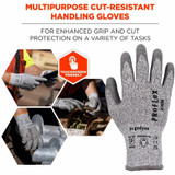 Tenacious Holdings, Inc Ergodyne 10454 Ergodyne 7030 PU-Coated Cut-Resistant Gloves